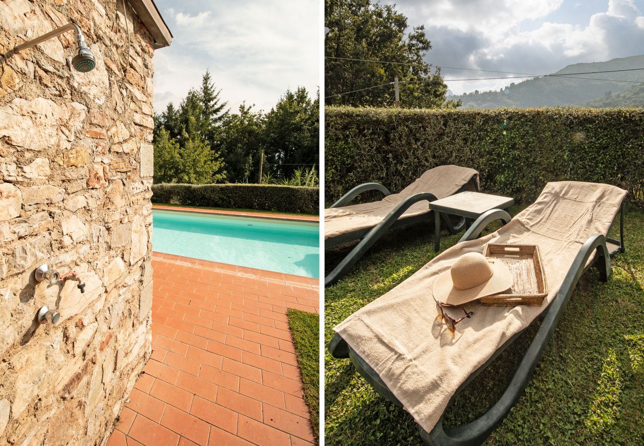 Appartamento a Borgo a Mozzano - Casetta di Butia, Iris apartment with  pool