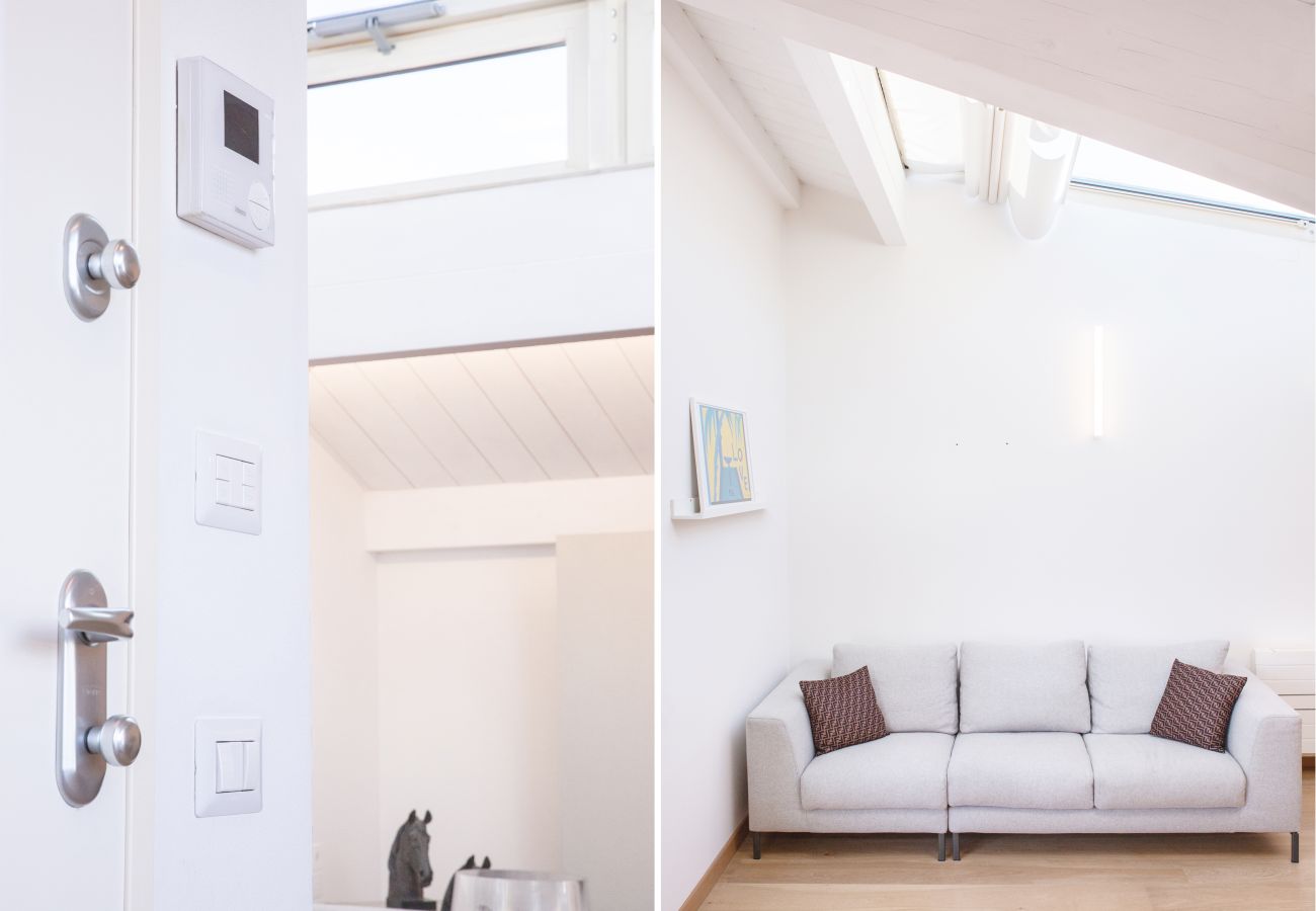 Ferienwohnung in Lucca - Loft Elisa in front of the walls, with terrace