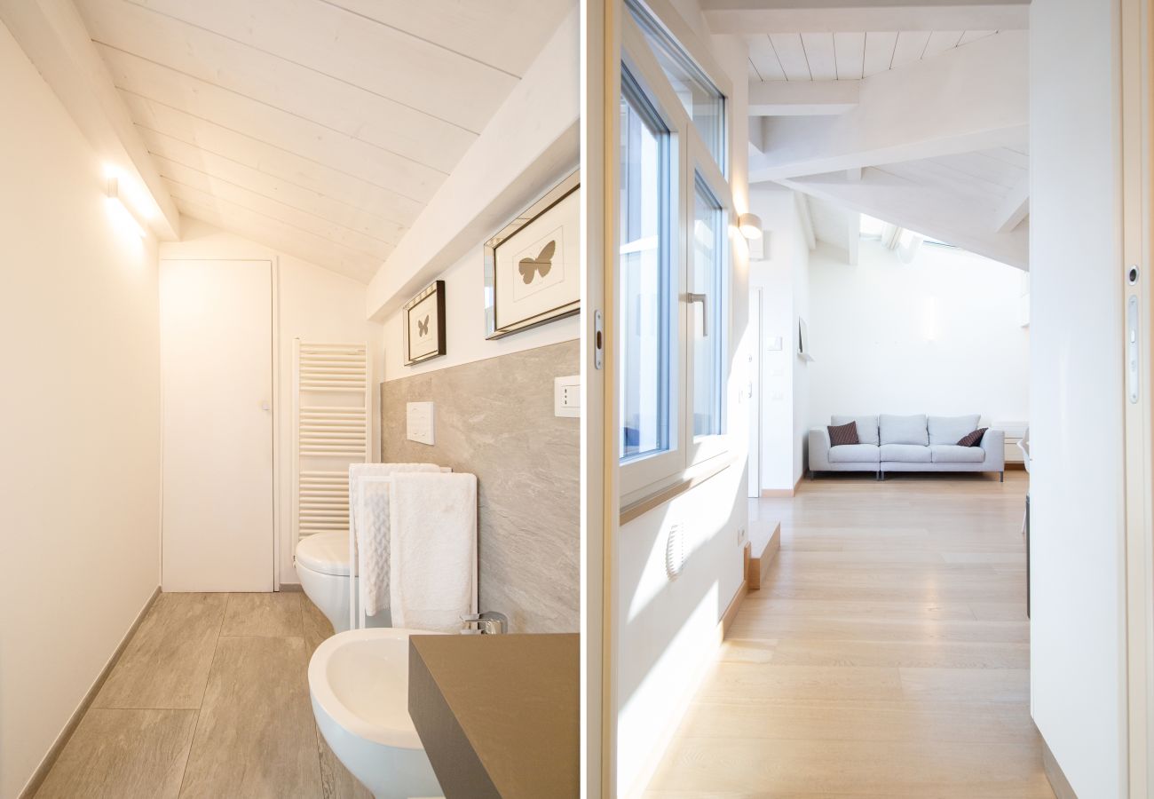 Ferienwohnung in Lucca - Loft Elisa in front of the walls, with terrace